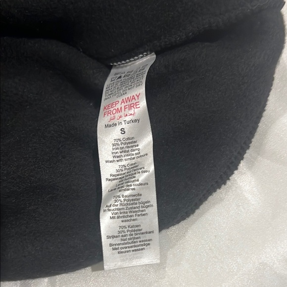 Boohoo Black MAN Hoodie with White Details size S - Picture 7 of 8